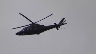 G HRDB Agusta A109S Grand Helicopter departs Cambridge UK wed7july21 1254p