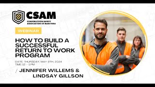 How to Build a Successful Return to Work Program