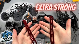 EXB Chassis brace front and rear install on Arrma Fireteam RC basher