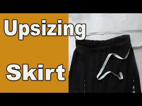How to Upsize a tight Skirt in waist. Adjusting. How to Upsize a tight Skirt in waist. Adjusting.