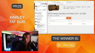 LIVE DRAW! 07/01/25 - Harley Davidson Fat Bob, Luxury Maldives Holiday, and a FREE car!!