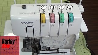 How To Thread the Brother 1034d 4 Thread Serger