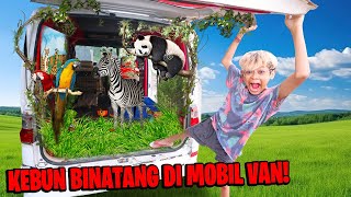 PERTAMAKALI BOCIL BIKIN KEBUN BINATANG DI DALAM MOBIL VAN!!! KELILING KOTA BAWA BINATANG!!!