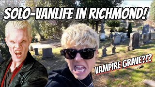 VANLIFE in Richmond - HAUNTED cemetery with VAMPIRES!