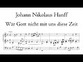 Hanff - Wär Gott nicht mit uns diese Zeit - Beckerath organ (1966), Hildesheim, Hauptwerk