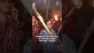 Kolkata Rape \u0026 Murder: Women In Siliguri Hold Torchlight Rally | Subscribe to Firstpost