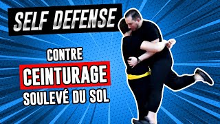 Comment se défendre contre un ceinturage avec soulevé du sol (Self défense - Combat de rue)