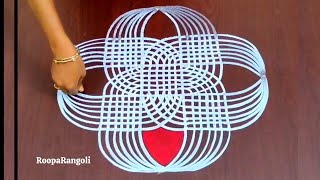 roopa rangoli design | dots rangoli | navratri spacial rangoli | rangolikolam | diwali rangoli | art