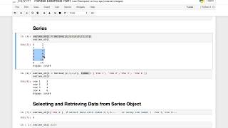Data Science Tutorials- Module 3- Part 1 - Python Pandas Essentials for Data Science - 1