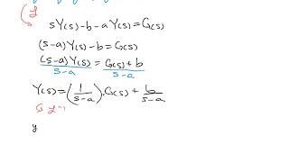 Integral Solution of IVP with Convolution