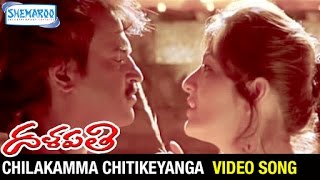 Chilakamma Chitikeyanga Video Song | Dalapathi Telugu Movie | Rajinikanth | Shemaroo Telugu