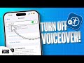 How to Unlock iPhone Stuck In VoiceOver Mode | Turn Off VoiceOver (2024 Guide)