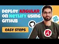 Deploy Angular on Netlify using GitHub - Easy Steps