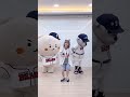 winter with doosan bears mascots mangom and chulwoong dancing to ‘supernova’ 🤩🤩 aespa supernova