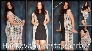 Háčkovaná vesta Sherbet/Crocheted Vest Sherbet (automatic translate subtitles)