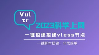 vultr服务器搭建VPS服务器科学上网，一条代码解决安装，操作简单，一键搭建vless节点，简单配置即可使用，非常适合初体验的小伙伴