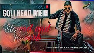 AMIT SAINI SONG GOLI HEAD MEIN SLOWED AND REVERB l #lofi #amitsainirohtakiya #slowedandreverb #song