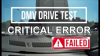 DMV Drive Test CRITICAL ERROR – FAIL. Stay calm and Pass.