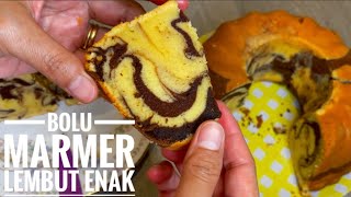 Bolu Marmer Lembut Cuma 5 Telor|Soft Marble Cake|Beda dari Bolu Marmer lain