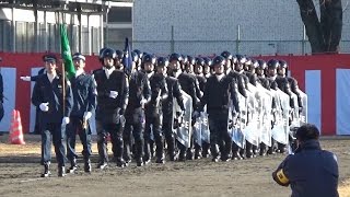 平成29年 栃木県警察年頭視閲式 徒歩部隊分列行進(リハーサル)