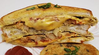 One Pan Egg Sandwich 🥪 | Easy Breakfast Recipe | French Toast Omelette Sandwich 🥪