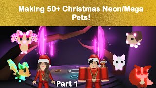 Making 50+ Neon/Mega Christmas Pets | Part 1 🎄