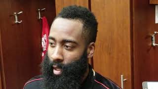 James Harden Postgame Reaction to Rockets Win vs Hornets! March 11 2019