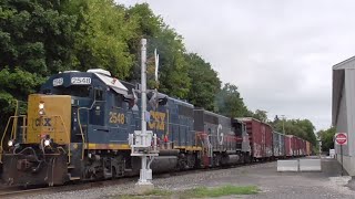 CSX Power on the Pan Am East End - SAPPI-3 Chase with CSXT 2548 8-24-2022 Fairfield, ME