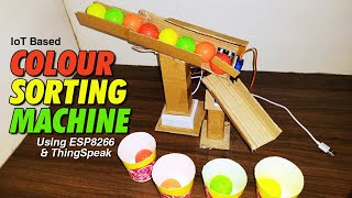 IoT Based Colour Sorting Machine using ESP8266 and ThingSpeak