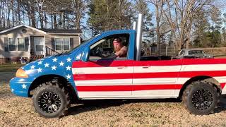 Let freedom roll! The BADDEST truck in Merica! (Truck gang)