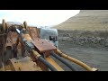 cat 988g loads truck hústoft faroes island