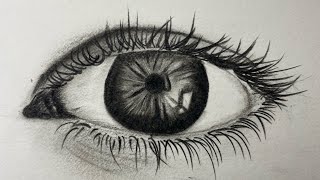 How to Draw Hyper Realistic Eyes - Tips for Drawing Eyelashes and Iris