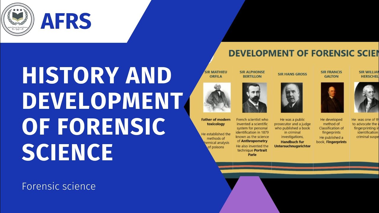 HISTORY AND DEVELOPMENT OF FORENSIC SCIENCE||Forensic Science||History ...