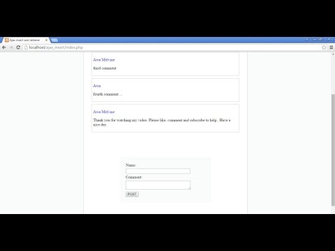 How to insert and retrieve data from database using ajax php mysql How to insert and retrieve data from database using ajax php mysql