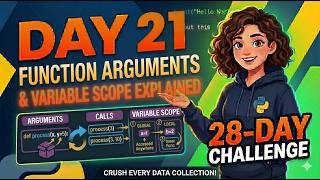 Python Function Arguments & Variable Scope Explained (Day 21)