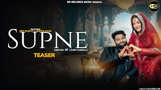 Supne - Teaser | Jeet Rajput | Arpita Kaur | New Haryanvi Song 2024