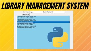 Python Projects | Library Management System in Python Tkinter with source code | Urdu/Hindi