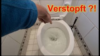 🚽🧻 Toilette verstopft. Wasser läuft nicht ab? Gelöst 🚒 Wasserdruck zu gering ❓ Notfall Altbau Ablauf