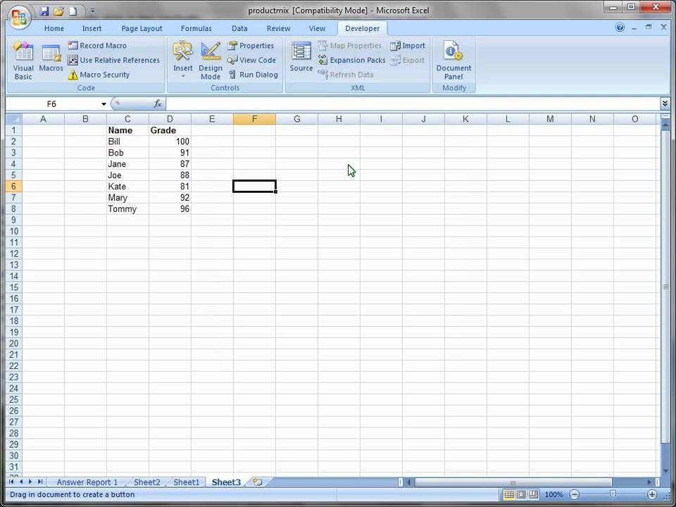 Macro Button In Excel Macro Button In Excel