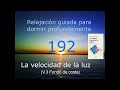 relajacion para dormir 192 la velocidad de la luz. fondo de costa