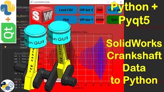 Python Pyqt5 - Extract Data from SolidWorks to Python - Crankshaft Motion