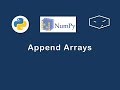 numpy append arrays