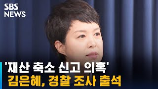 '재산 축소 신고 의혹' 김은혜 홍보수석, 경찰 조사 출석 / SBS