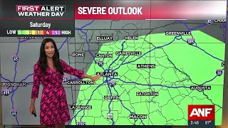 First Alert Weather Day: Heavy downpours and strong storms through tonight