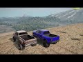 snowrunner fully built trucks vs huge hillclimb