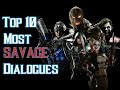 Top 10 Most SAVAGE Dialogue Intros - INJUSTICE 2