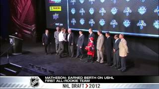 Florida Panthers select Mike Matheson 2012 NHL Draft