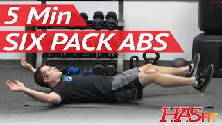 6 Pack in 5 Minutes | Ab Exercises Workout Class by Freddie | How to get a 6 pack fast! HASfit