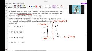 NJSLA Released Items Algebra 1 Quadratic Functions Features and Solving Quadratic Equations 15