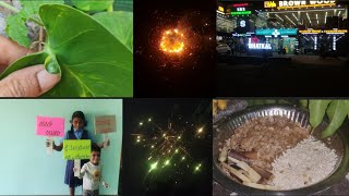 Vlog -44. ತುಳಸಿ ಪೂಜೆಗೆ ತಂದ ಪಟಾಕಿ ನಾನೇ ಖಾಲಿ ಮಾಡಿದೆ. 😊